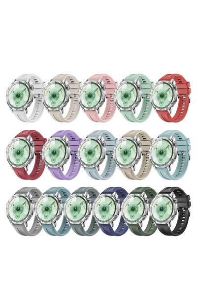 bbtech Huawei Watch Gt 6 Gt 6 Pro 46mm Compatible Launch Band Silicone 22mm Strap with Metal Buckle