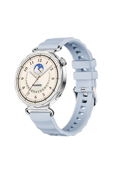 bbtech ساعة هواوي واتش جي تي 6 مقاس 41 ملم، حزام سيليكون متوافق بنمط موجي، حز...