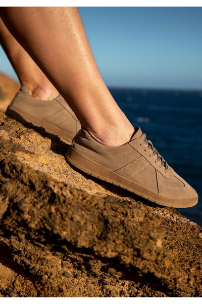 Wittchen Teniși bărbătești din piele întoarsă, bej închis, bej închis, piele ...