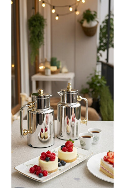 Generic طقم ترامس شاي وقهوة 1 لتر