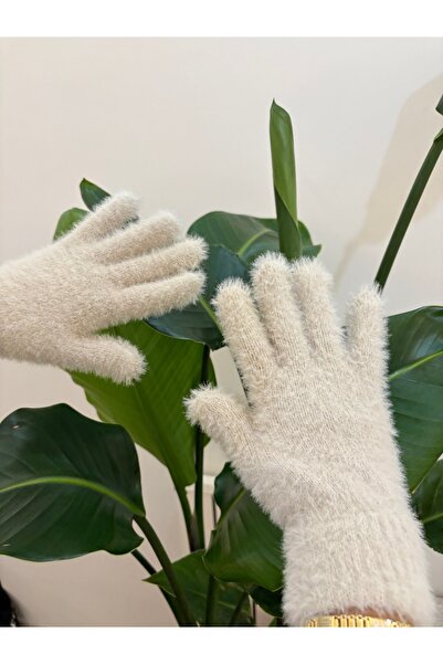 viva aksesuar Kadın Peluş Eldiven