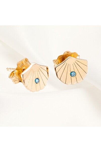 Joliesse Diamonds – Blue Diamond Treasure Earrings, 14K Gold, 0.01 Ct