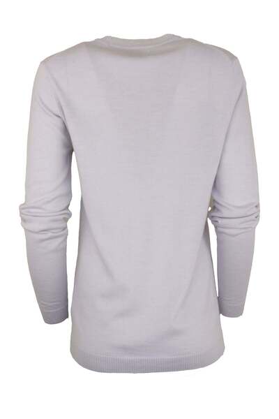 ASOS Tempo Light Grey Blouse - L, Grey, 100% wool