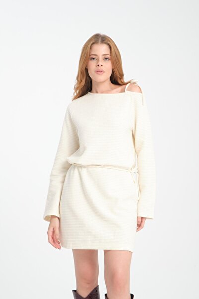 Shoppingdimoda 100% Cotton Above-The-Knee Comfortable Cut Casual Dress