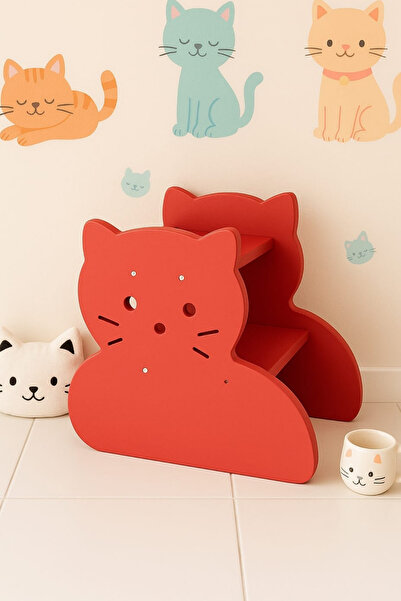 HOUME Çocuklar için Ahşap Basamak Tabure-Banyo-Wc-Lavabo-Merdiven Yükseltici