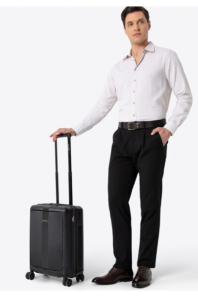 Wittchen Valiză de cabină pentru bărbați din policarbonat cu buzunar pentru l...