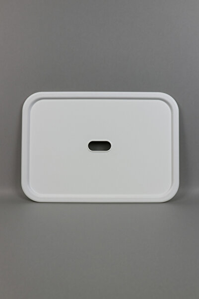 decosense Polypropylene Plastic White Toy and Item Storage Box Lid Rectangular Design 30X40 cm