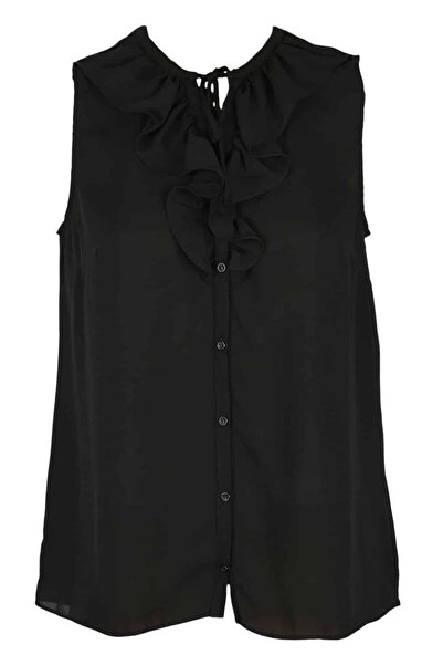 Etam Bluză Rita Black - S, Negru, 100% poliester