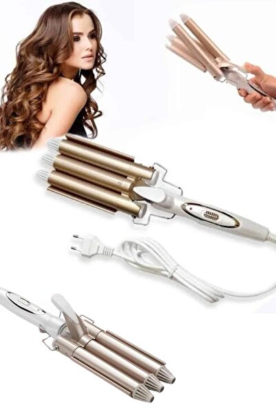 ZERO LAND Lvsqvr Wag Maşa New Generation High Heat Adjustable Ceramic Coated Hair Styler (235951) Natural Buk