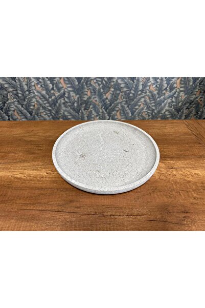 Servis Tabağı Doğal Andazit Taş 27 cm