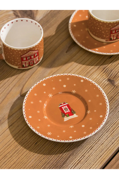 LC Waikiki LCW HOME Karışık Baskılı 2 Kişilik Porselen Kahve Fincan Takımı 90 Ml