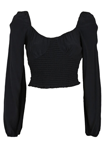 Jennyfer Roxanne Black Blouse - XS, Black, 100% viscose