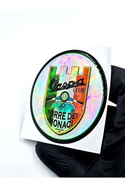 BsElektronik ملصق داملا هولوغرام مخصص للدراجات النارية فيسبا كلوب