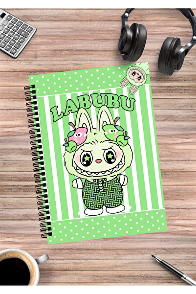 mertfigur Labubu Spiral Notebook A5 (50 Sheets)