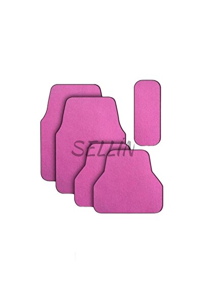 Universal Hyundai Bayon Uyumlu Pembe Halı Paspas Seti