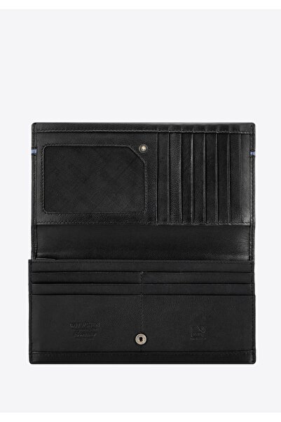 Wittchen Woman Large Women's Leather Wallet Black Leather