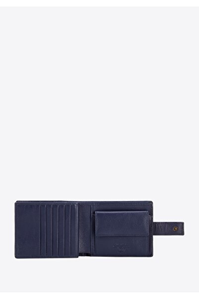 Wittchen Men's Large Men's Leather Wallet Navy Blue Navy Blue Leather