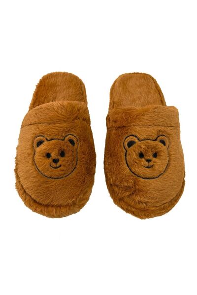 ALB TERLİK AYAKKABI SAN. TİC. LTD. ŞTİ. Cute Women's Plush Teddy Bear House Slippers – Warm Lightweight, Non-Slip, and Soft Comfort