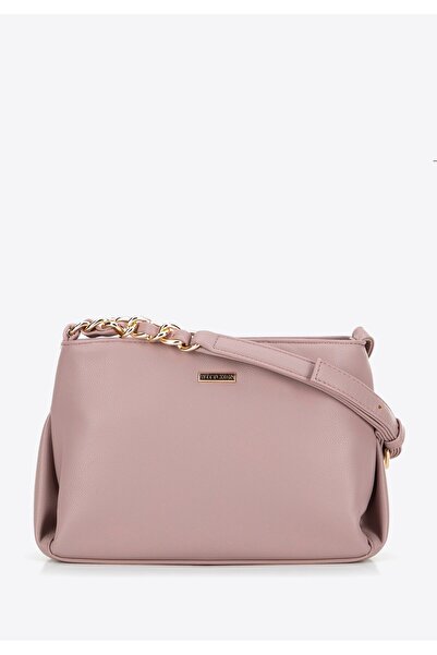 Wittchen Women's crossbody bag made of -leather with a chain, pink, -leather