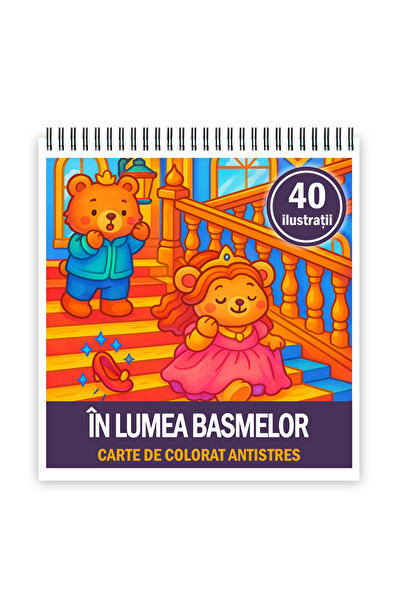 Legendary Gifts Carte de colorat, 40 de ilustrații În lumea basmelor, 86 de pagini, Format: A5