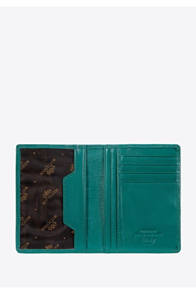 Wittchen Woman Leather Document Case with Pocket, Green, Leather