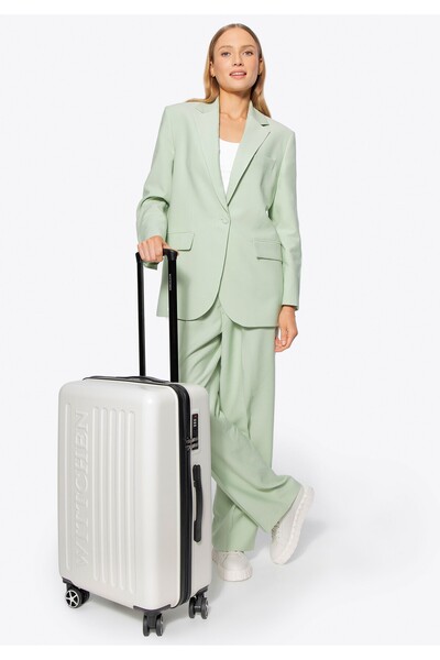 Wittchen Valiză medie bărbătească din ABS cu logo în relief, albă, din ABS alb