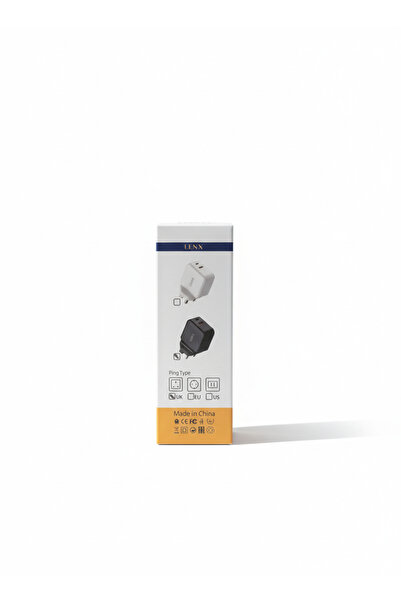 Denx 45W UK wall charger with ultra-fast charging. Type-C and USB-A ports. Integrated overcurrent protection.