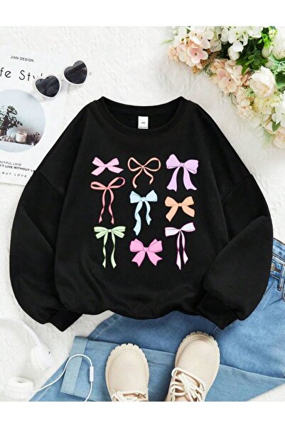 No Plan SWEATSHIRT CU GÂRĂ ROTUNDĂ CU IMPRIMARE CU FĂRĂ PENTRU FETE