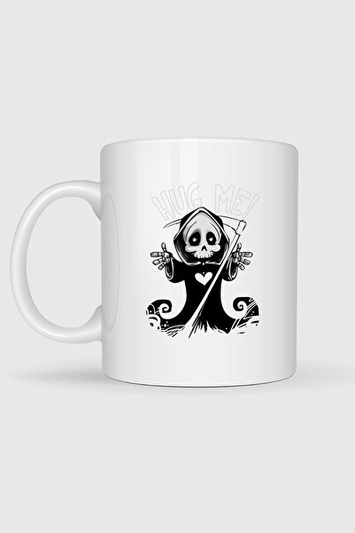 Bahriyeli Collection Death, Cute, Mascot, Grim Reaper Designed Mug Cup