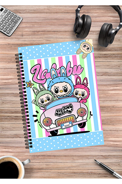 mertfigur Labubu Spiral Notebook A5 (50 Sheets)