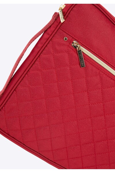 Wittchen Women's 15" Laptop Sleeve, Quilted Front, Cherry Red Polyester