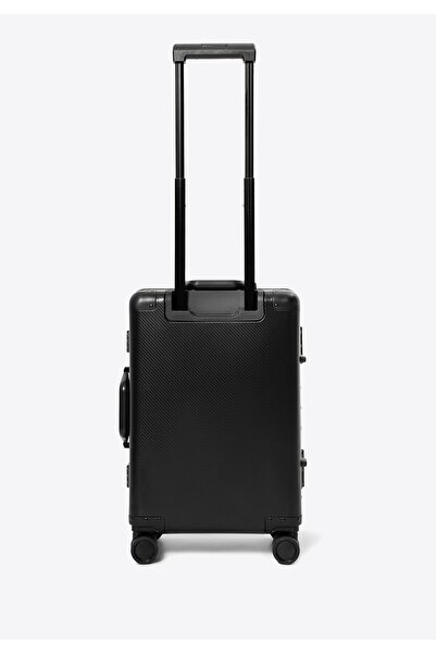 Wittchen Valiză mică pentru bărbați din aluminiu, cu roți, neagră, din aluminiu