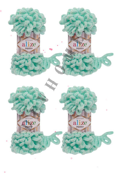 devhome Alize Puffy Hand Knitting Yarns Panduf Blanket Yarn Scarf Cardigan Ma...