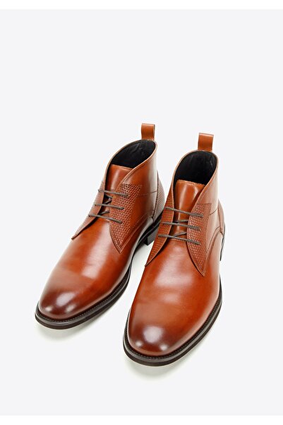 Wittchen Ghete bărbătești din piele cu inserții, maro, piele