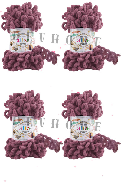 devhome Alize Puffy Hand Knitting Yarns Panduf Blanket Yarn Scarf Cardigan Ma...