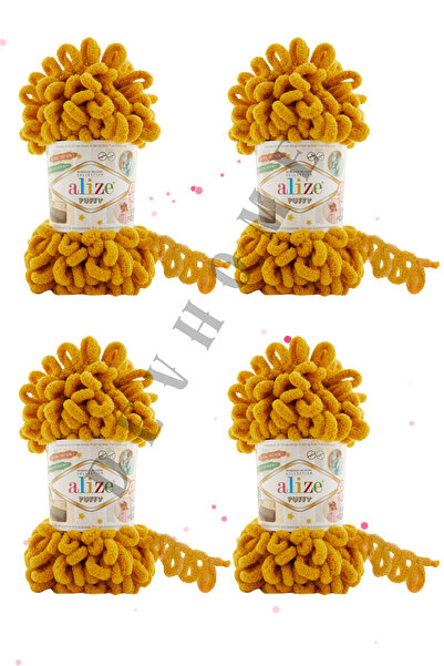 devhome Alize Puffy Hand Knitting Yarns Panduf Blanket Yarn Scarf Cardigan Mat Yarn 9 Meters 100 Grams 6 Pcs