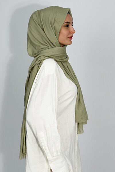 Betimoda Aya Thin Cotton Solid Color Shawl Water Green