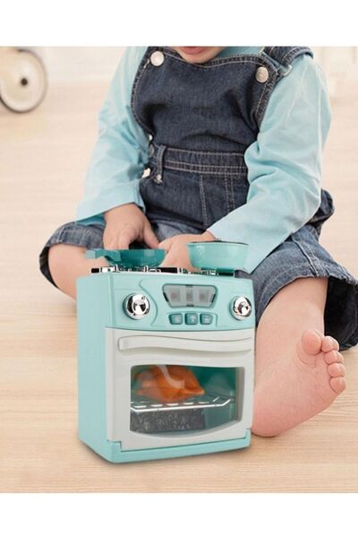 Luminoo OYUNCAK FIRIN VE TENCERE SETİ EV ALETİ SESLİ IŞIKLI PİLLİ