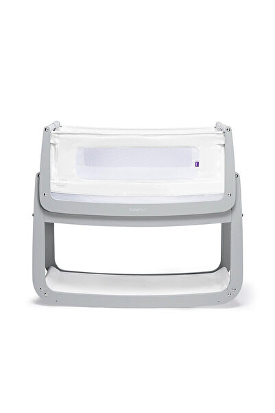 Snüz Pod Anne Yanı Ahşap Beşik Dove Grey