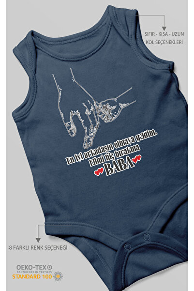 MorivoKids Printed Baby Bodysuits Special for Dad – Bodysuits with Snaps in 8...