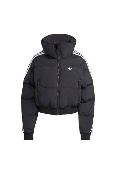 adidas CROPPED PUFF Kadın Siyah Ceket JX2970