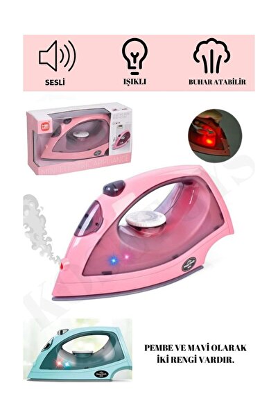 Luminoo OYUNCAK EV ALETİ ÜTÜ SESLİ IŞIKLI VE BUHARLI - RENK SEÇİMİ YAPABİLİRS...