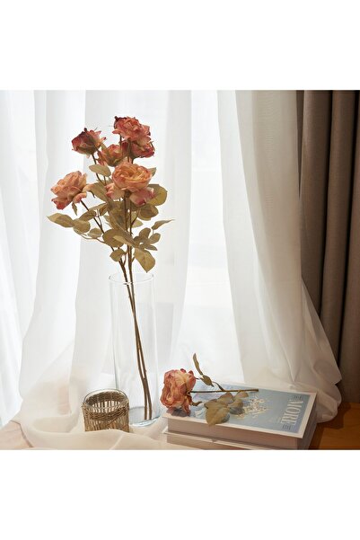 IKEA SMYCKA Artificial flower, indoor/outdoor, Rose golden-brown, 63 cm