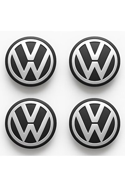 Rqiurpn Set de 4 capace de roată 65 mm pentru Volkswagen, ABS, design elegant...