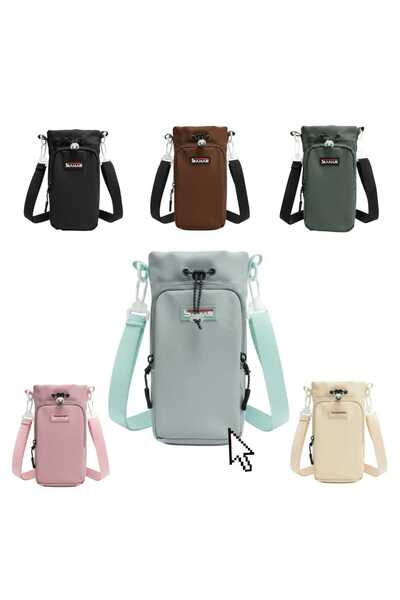 Samar Multi-use crossbody bag for mugs, cups, and cell phones | Up to 18 oz. capacity with adjustable strap, 6 trendy colors