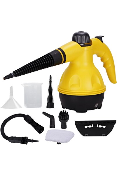 PopZa Powerful Pressurized Handheld Steam Cleaner – 9pc Multi-Surface Kit