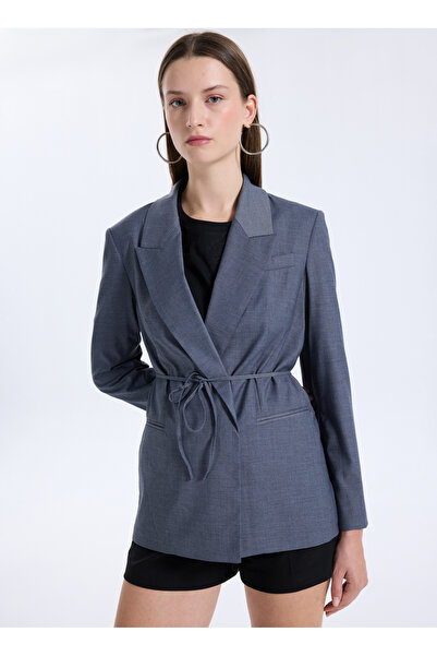 Sisley Regular Fit Gri Kadın Ceket 2K2KLW03C