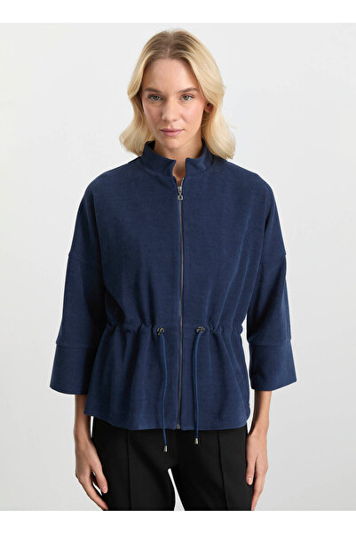 Selen Standart Mavi Kadın Ceket 25KSL1541