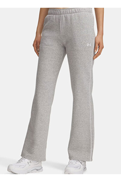 Under Armour 6003711-011-Ua Rival Flc Piped Pant Gray Elastic Waist Regular Straight Women's Sweatpants