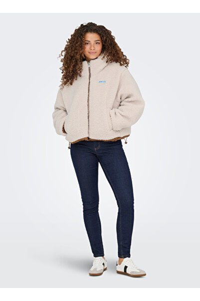 ONLY Біла жіноча куртка ONLMARIA LIFE REV PUFFER JACKET CC